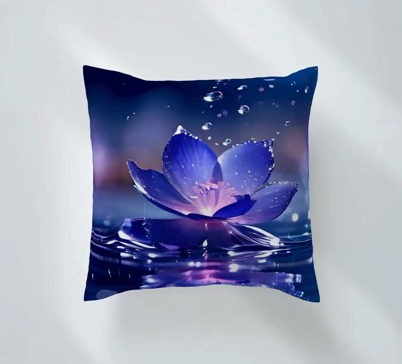 Blume im Regen 3 cuscino da kosinsart.gallery