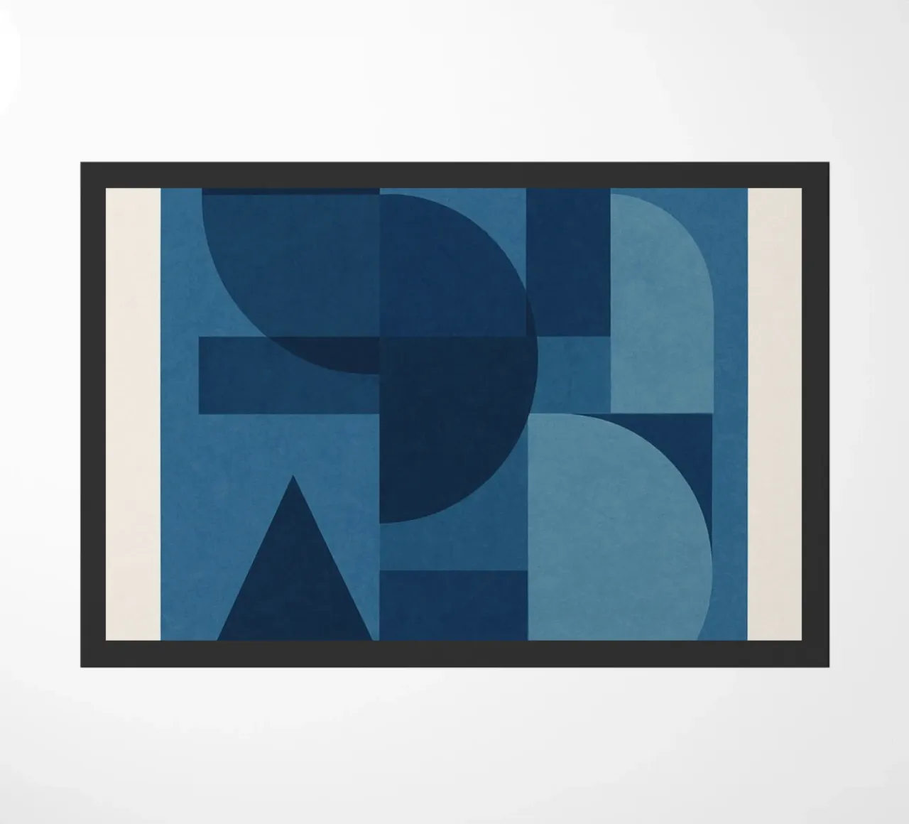 Blue Shapes Fußmatte von Studio M