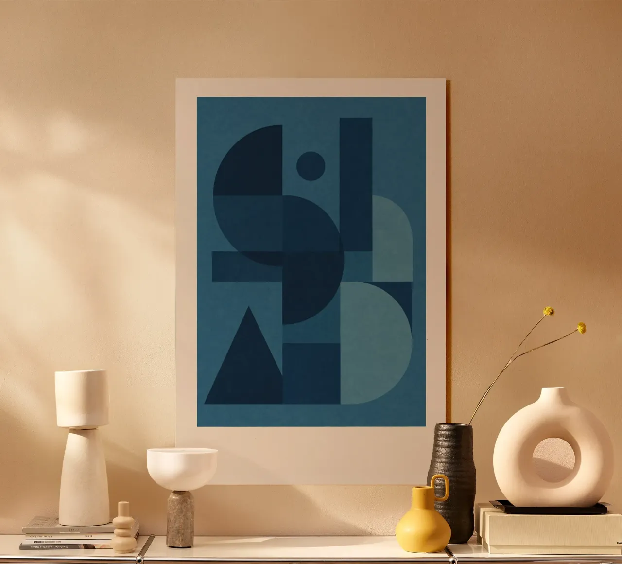 Blue Shapes plexiglass da Studio M