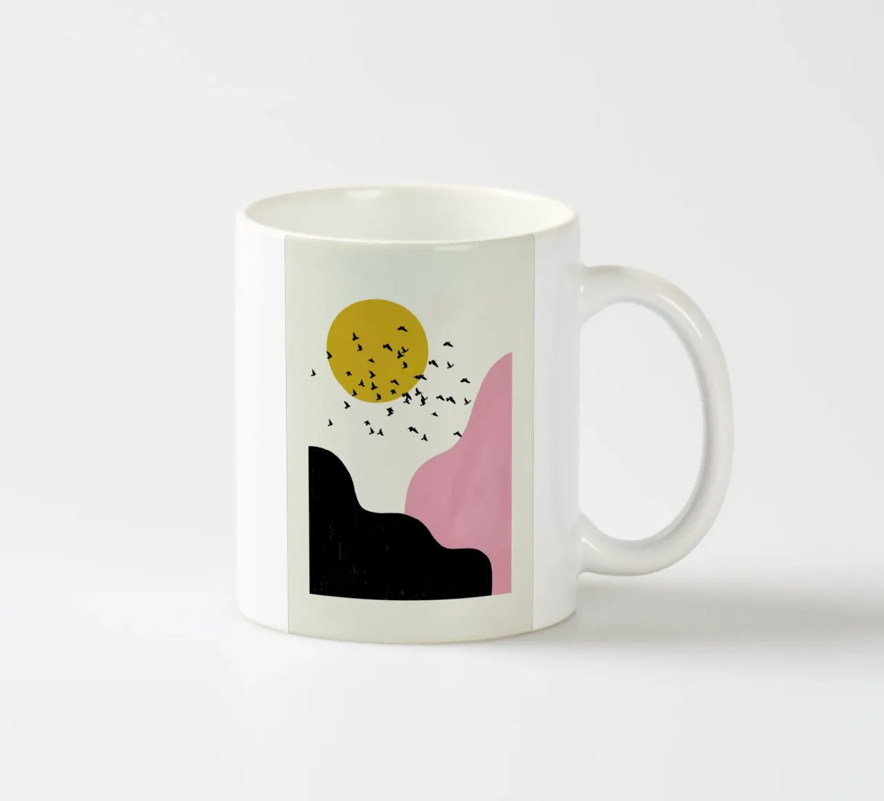 Flock Of Birds II ceramic mug by Pure