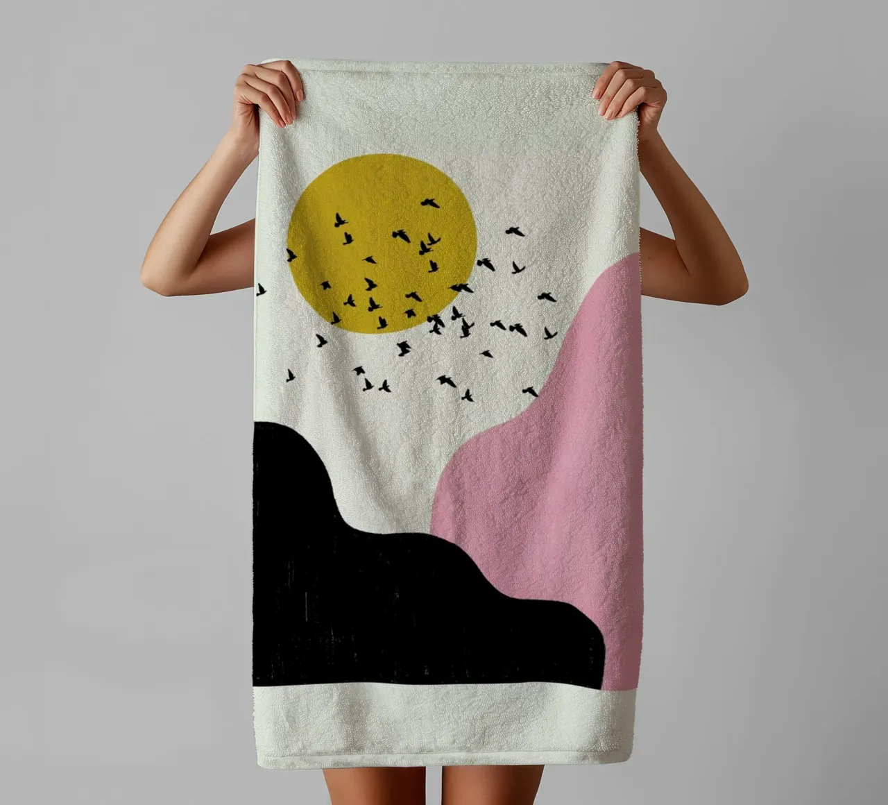 Flock Of Birds II badhanddoek van Pure