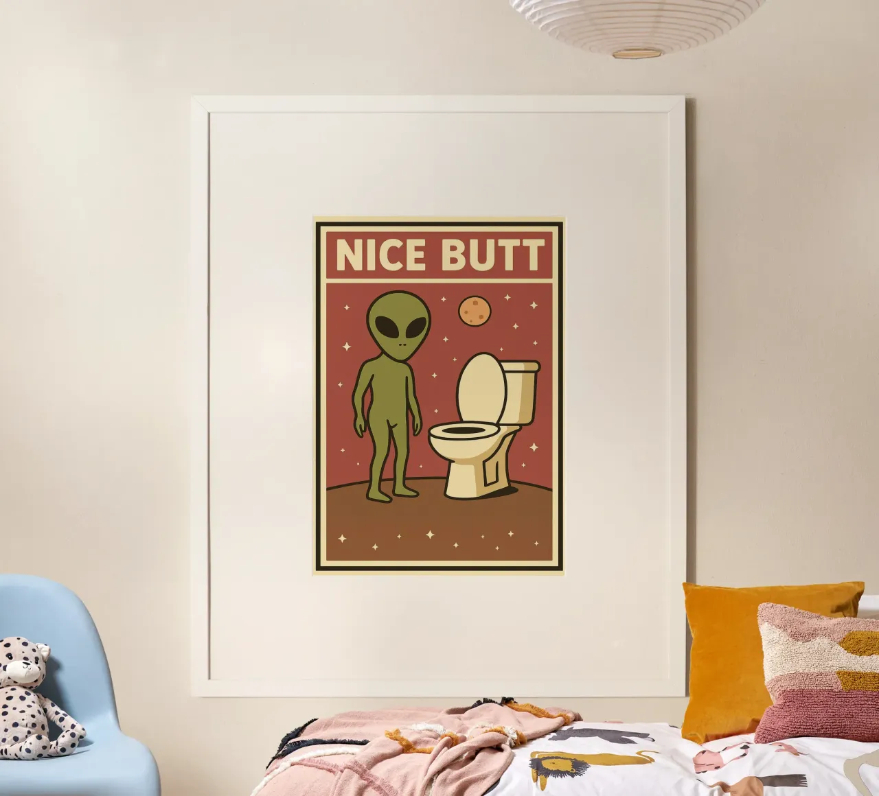 Netter Hintern Alien Lustiger Toilettenhumor Poster von the gan gan