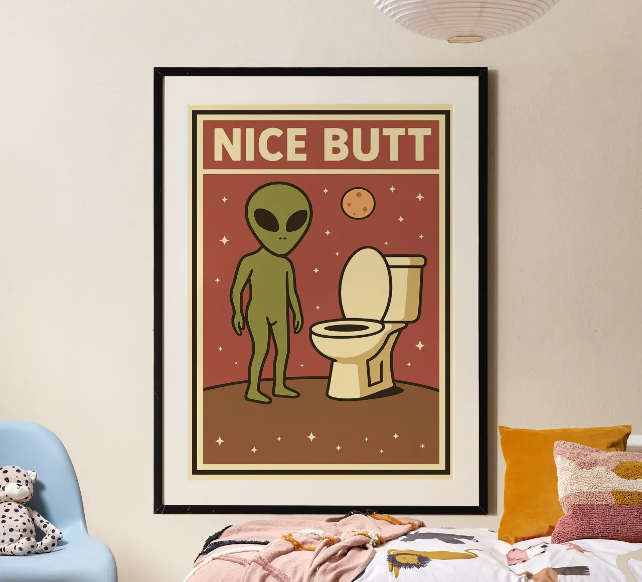 Netter Hintern Alien Lustiger Toilettenhumor Poster von the gan gan