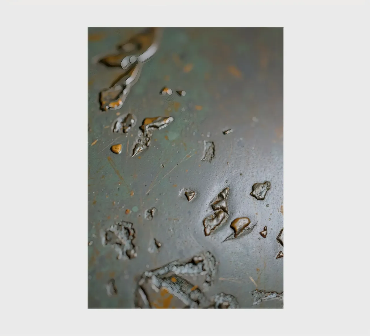 textured metal surface showcasing rust and corrosion pattern notebook by DesignDoodle