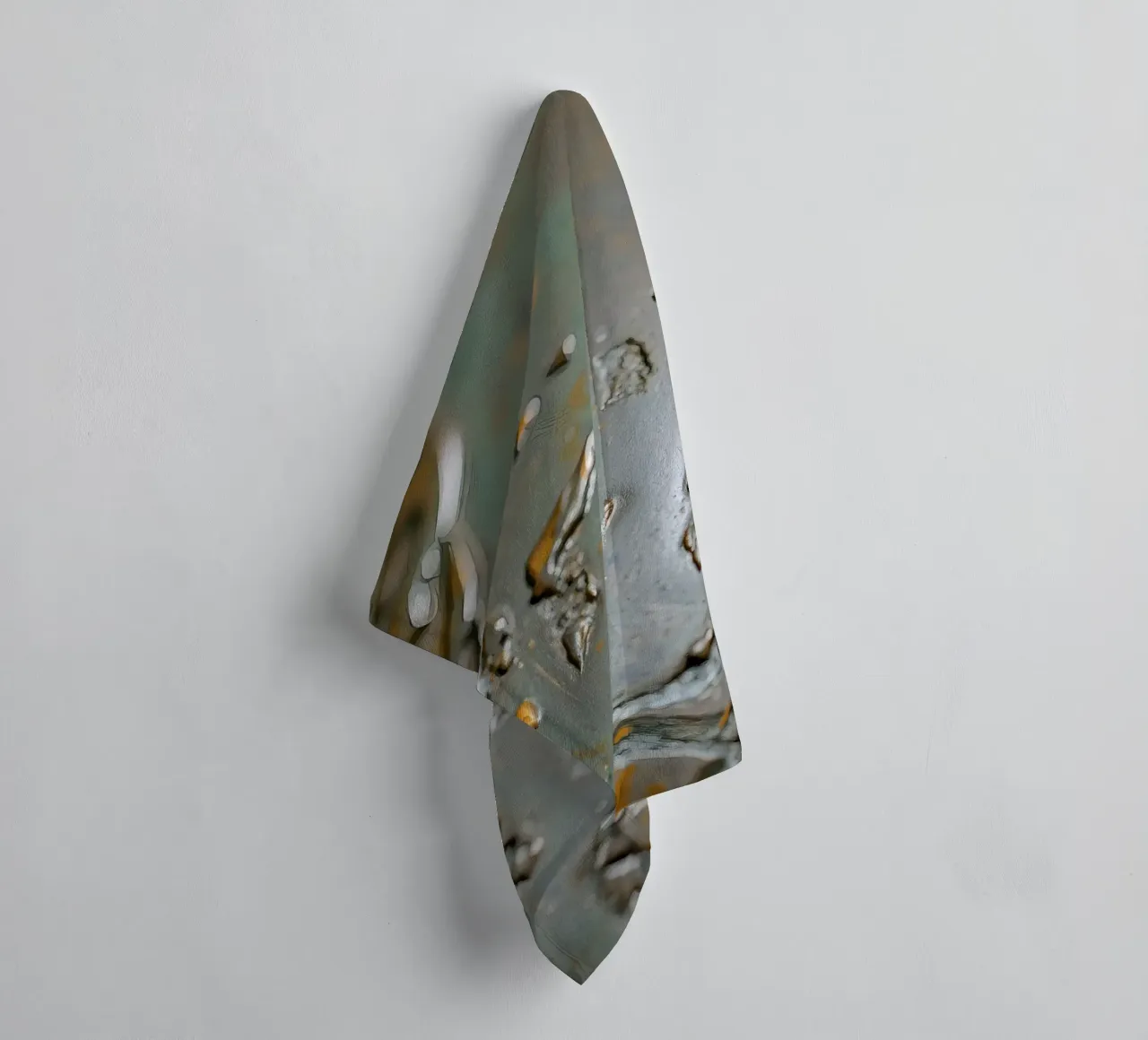 textured metal surface showcasing rust and corrosion pattern towel by DesignDoodle