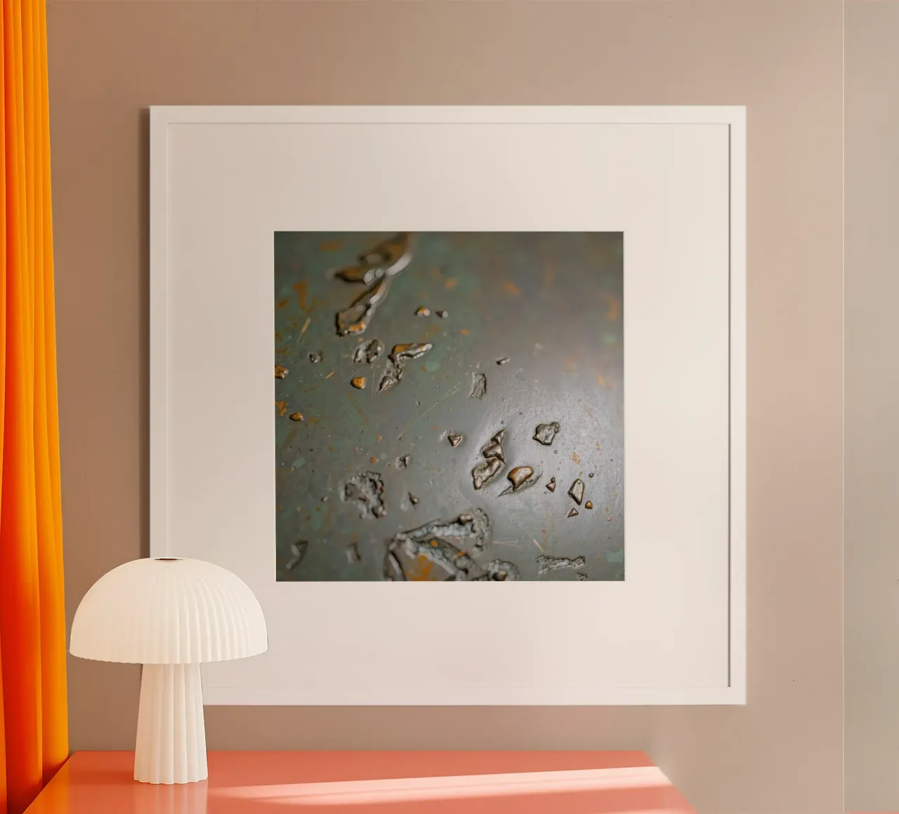 textured metal surface showcasing rust and corrosion pattern hahnemühle by DesignDoodle