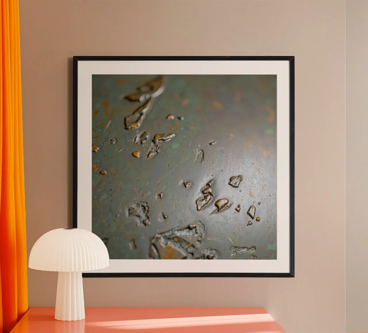 textured metal surface showcasing rust and corrosion pattern hahnemühle by DesignDoodle