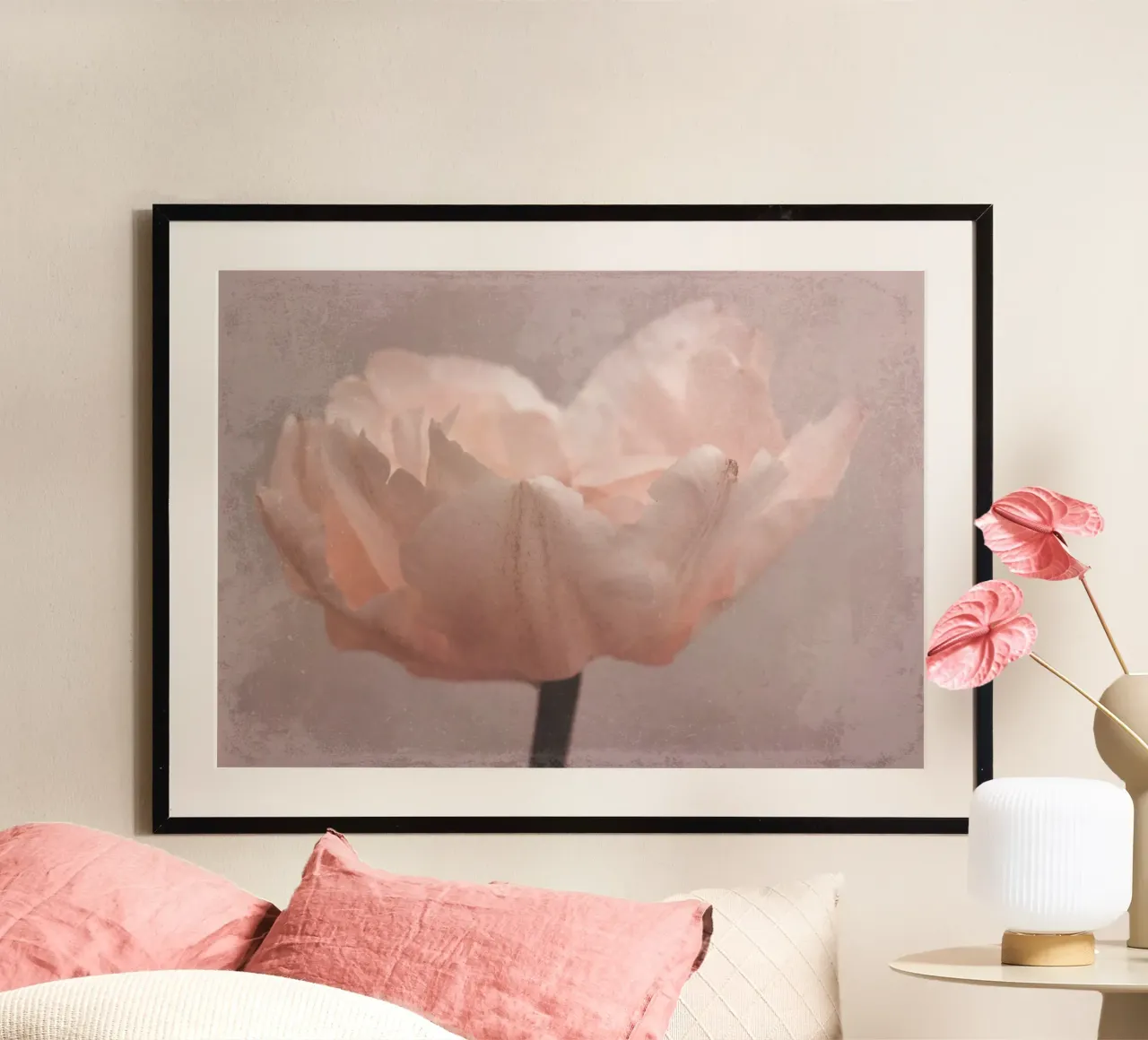 tulip dream poster con telaio in plastica da Visuelle Poesie am Wegesrand