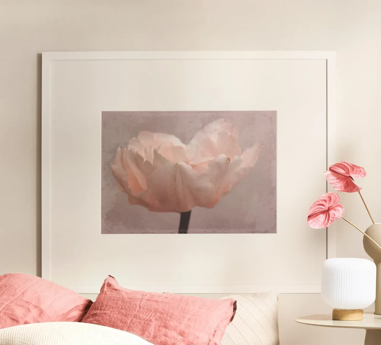 tulip dream poster con telaio in plastica da Visuelle Poesie am Wegesrand