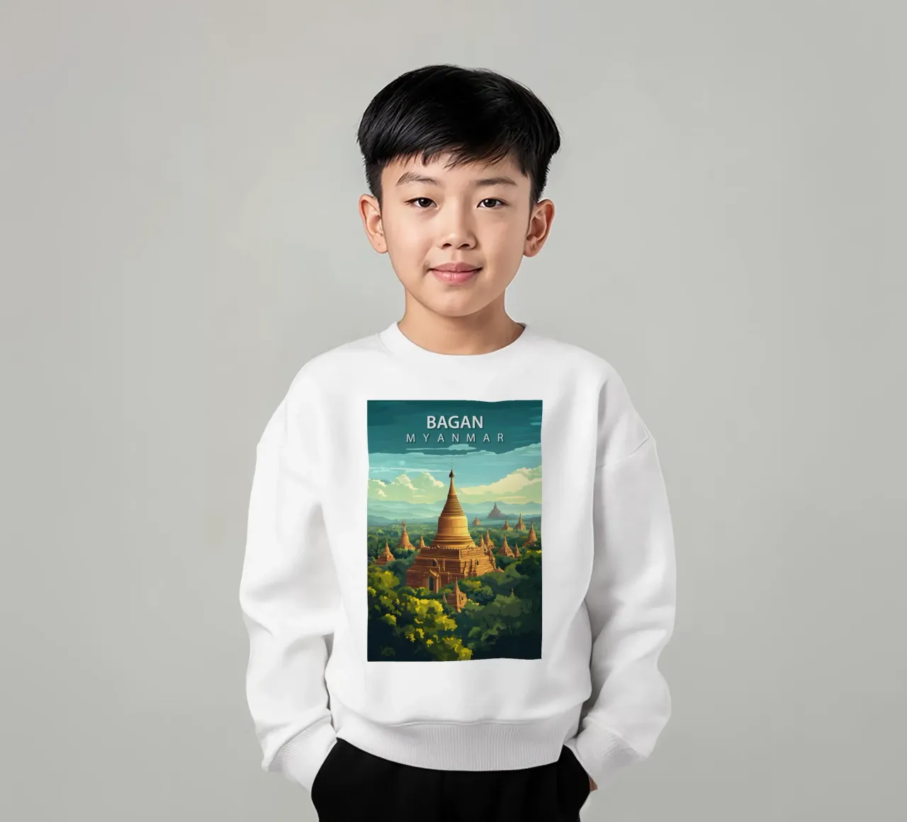Bagan, Myanmar felpa bambino da Wanderlust Vibes