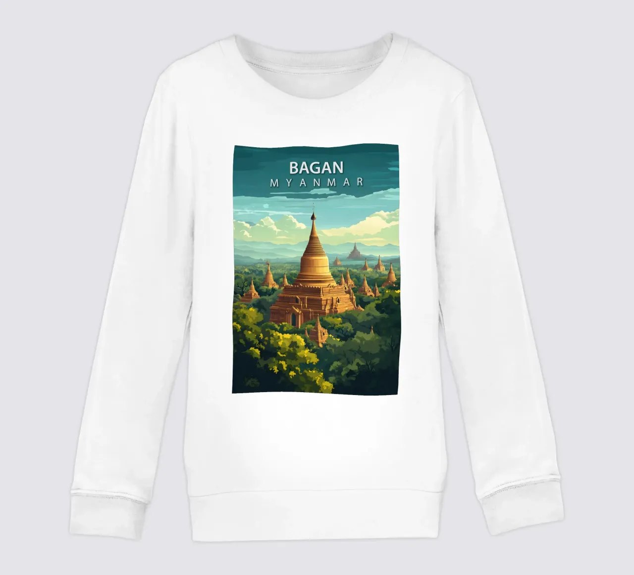 Bagan, Myanmar felpa bambino da Wanderlust Vibes