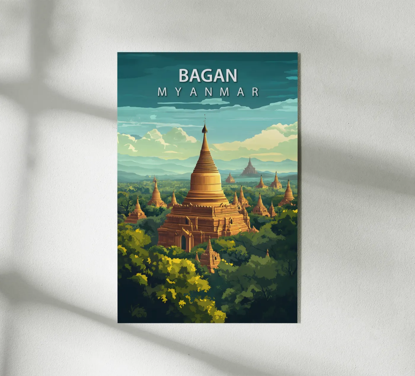 Bagan, Myanmar plexiglass da Wanderlust Vibes