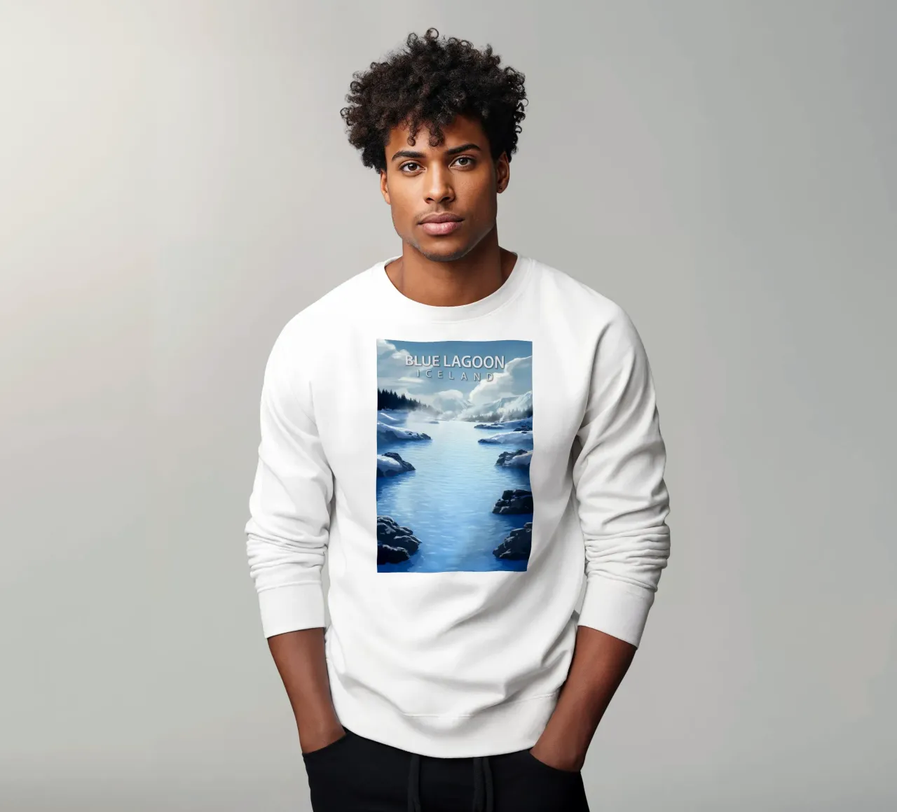 Laguna Blu, Islanda felpa da Wanderlust Vibes
