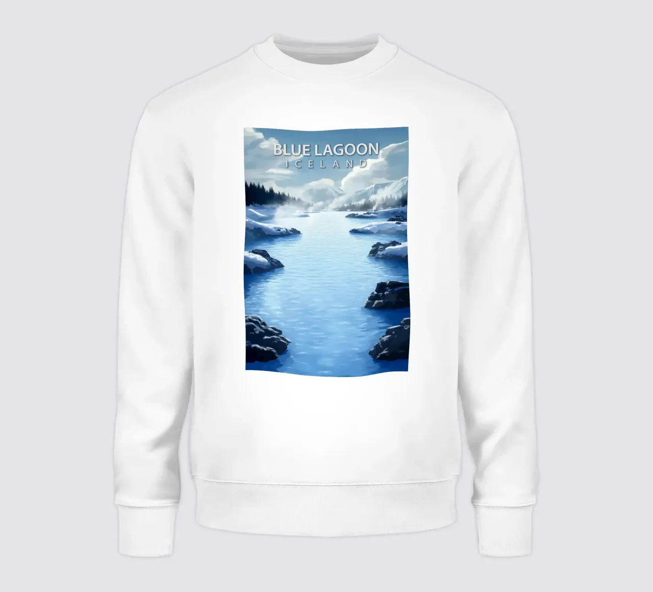 Laguna Blu, Islanda felpa da Wanderlust Vibes