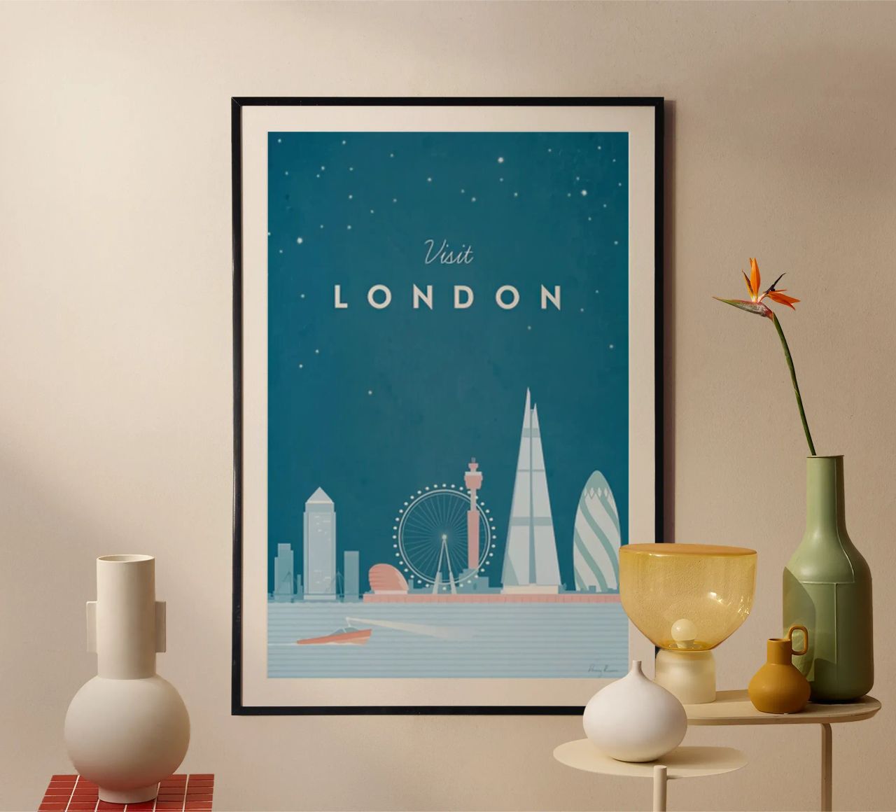 Visit London poster by carrie Shop