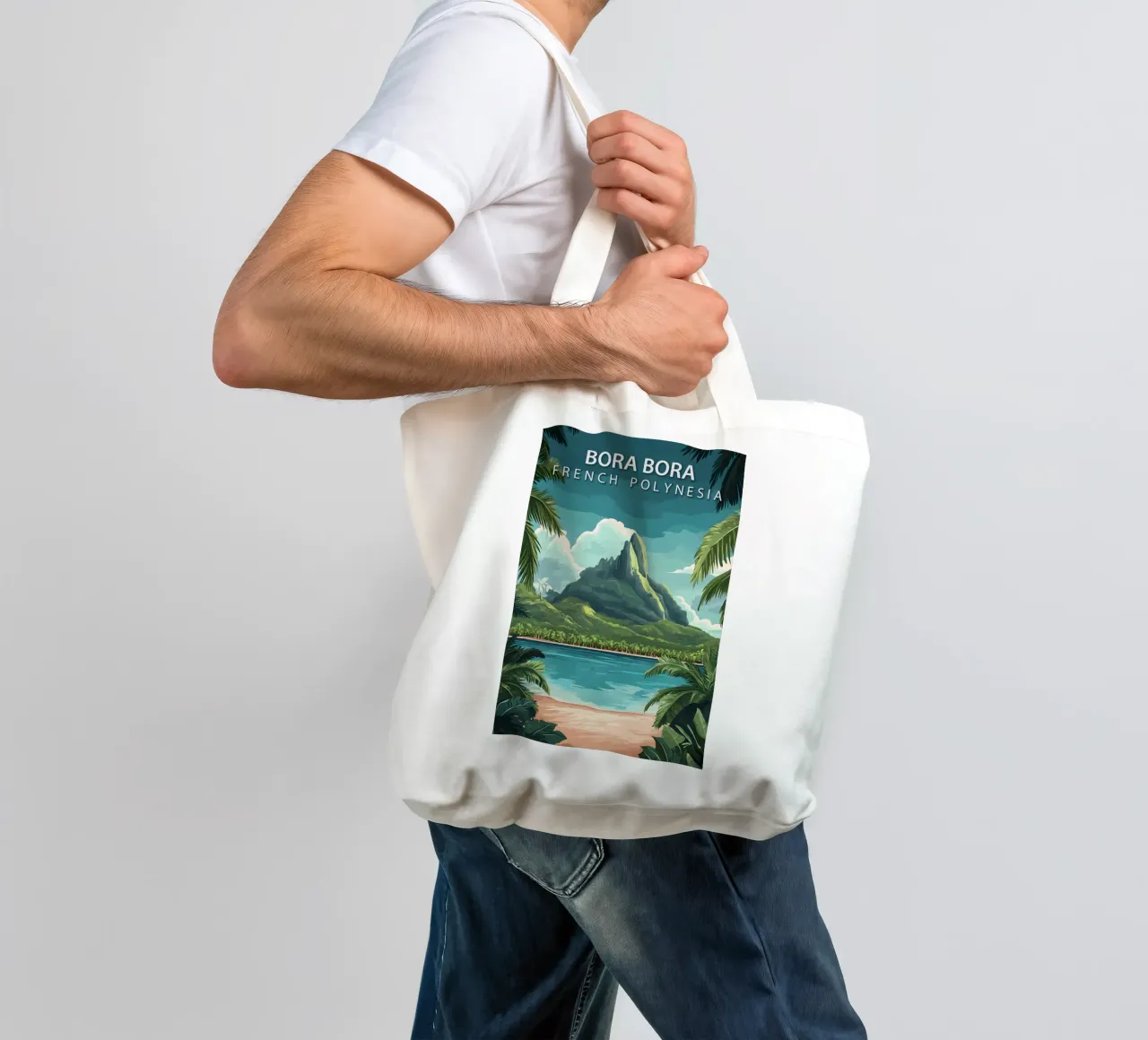Bora Bora, Polinesia Francese borsa in juta da Wanderlust Vibes