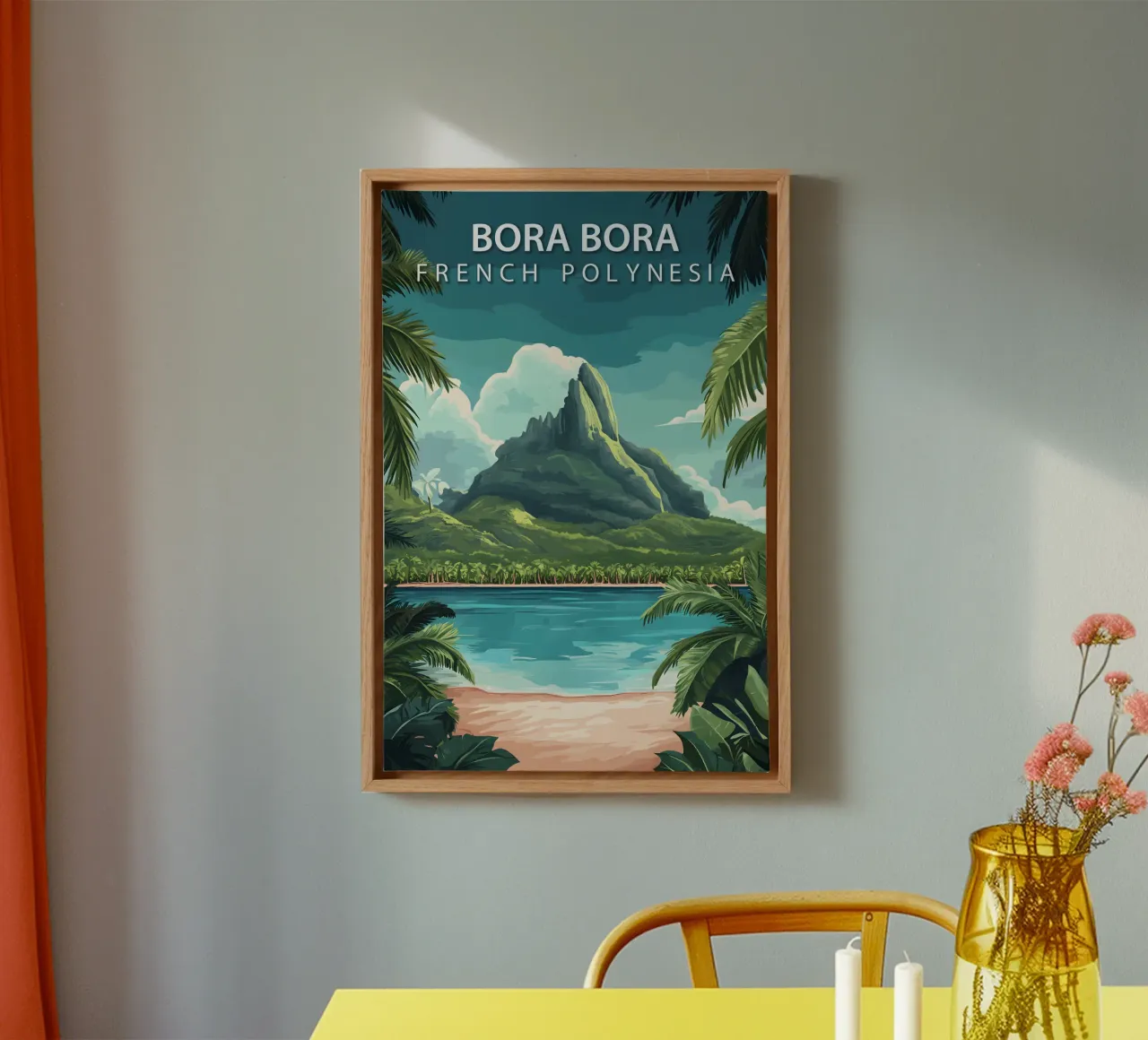 Bora Bora, Polinesia Francese tela da Wanderlust Vibes