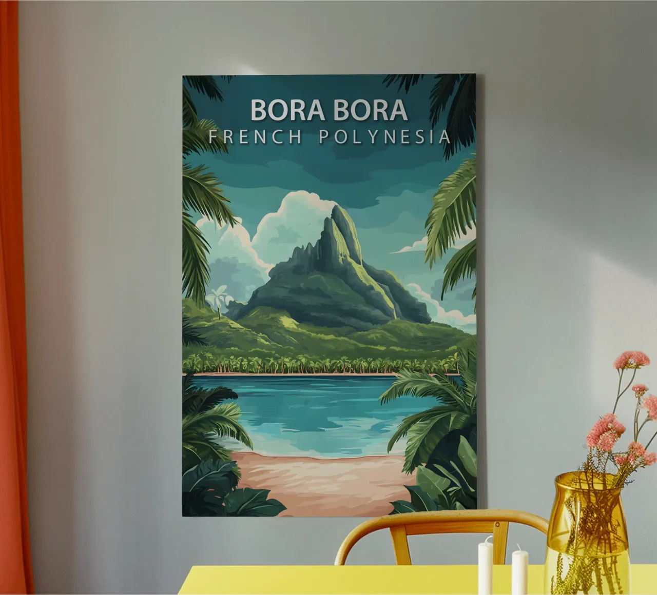 Bora Bora, Polinesia Francese tela da Wanderlust Vibes