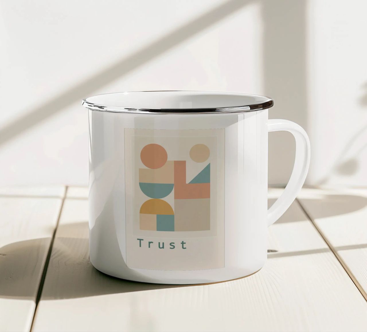 Trust tazza in smalto da Studio M