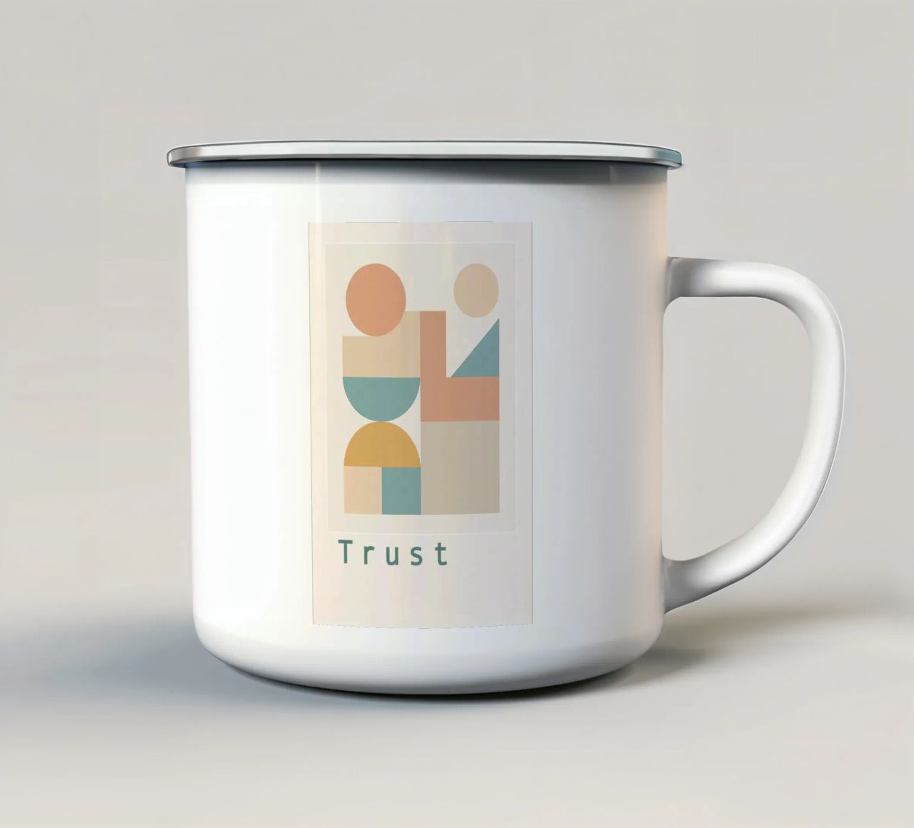 Trust tazza in smalto da Studio M