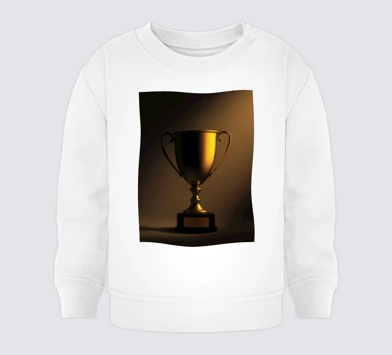 Le trophée d'or, éclairé par une lumière douce, met en valeur la réussite. sweat pour bébé de DesignDoodle