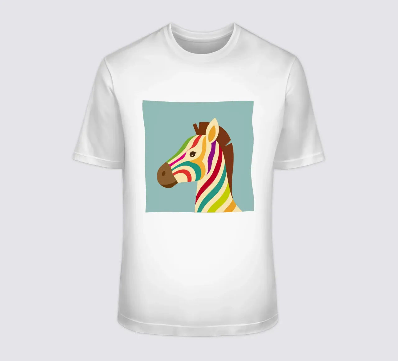 Zebra colorata - Look unico a strisce t-shirt da namosh