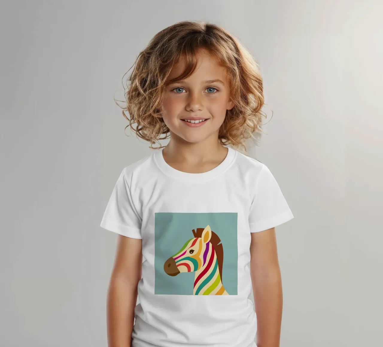 Zebra colorata - Look unico a strisce t-shirt bambini da namosh