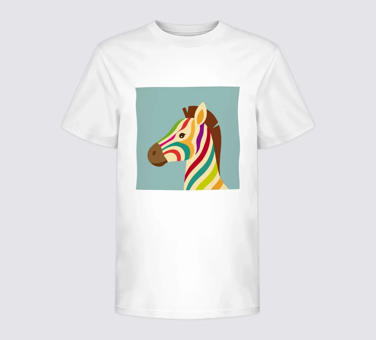 Zebra colorata - Look unico a strisce t-shirt bambini da namosh