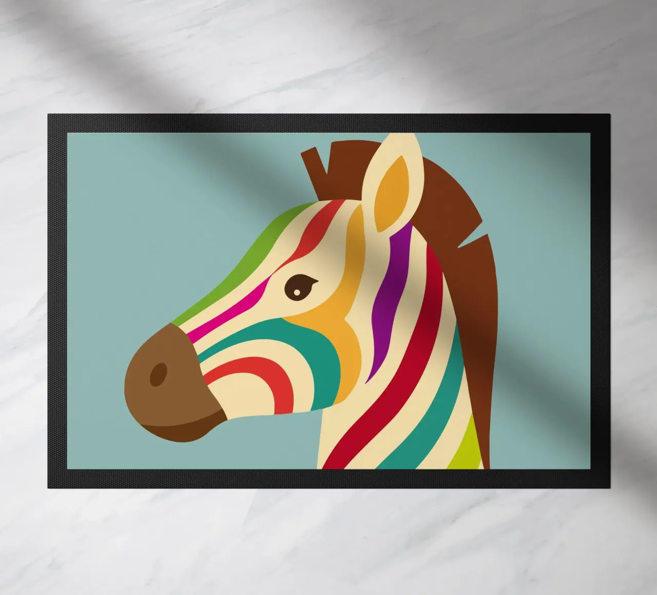 Zebra colorata - Look unico a strisce zerbino da namosh