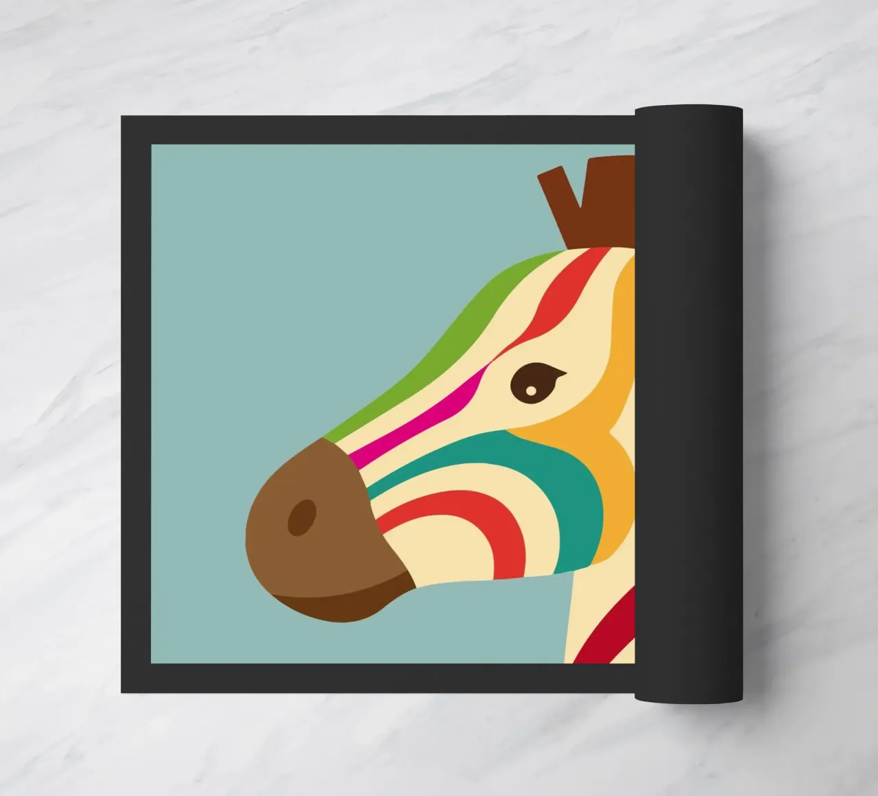 Zebra colorata - Look unico a strisce zerbino da namosh