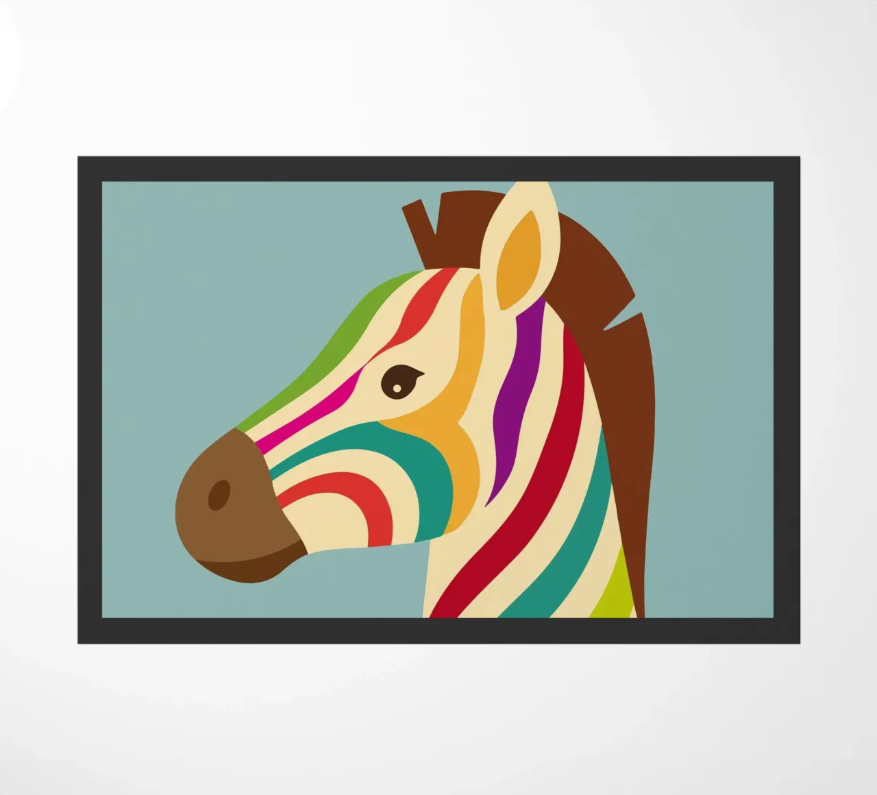 Zebra colorata - Look unico a strisce zerbino da namosh