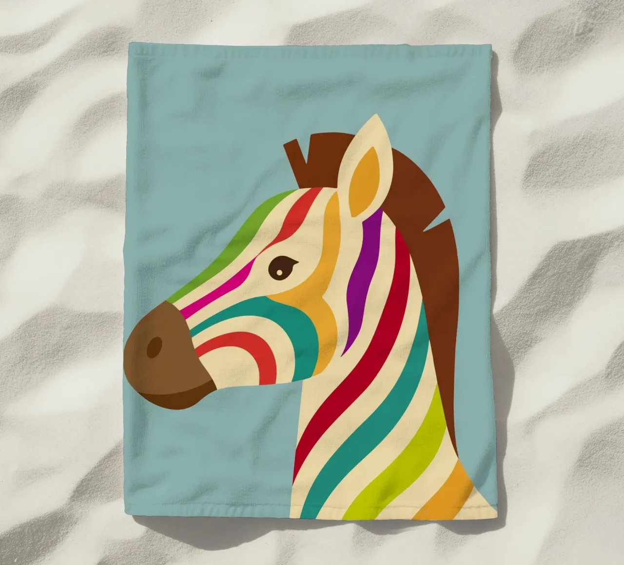 Zebra colorata - Look unico a strisce telo mare da namosh