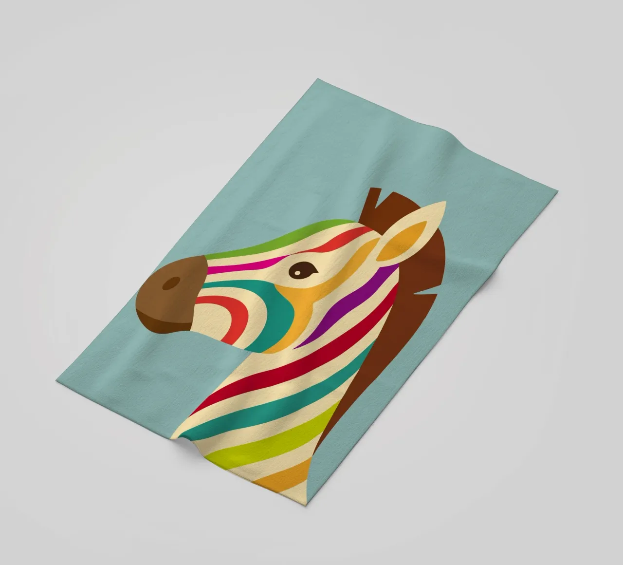 Zebra colorata - Look unico a strisce telo mare da namosh