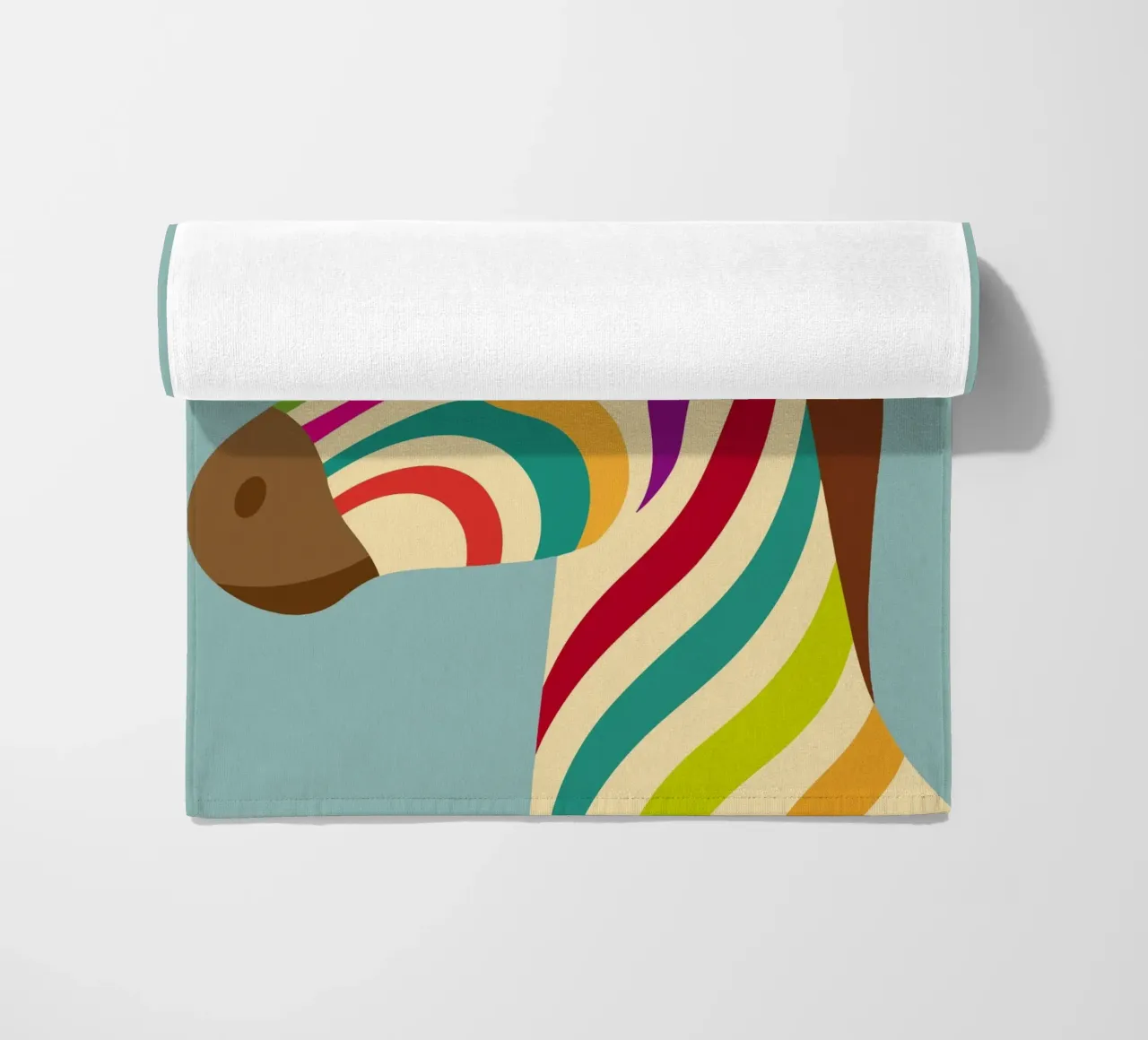 Zebra colorata - Look unico a strisce telo mare da namosh