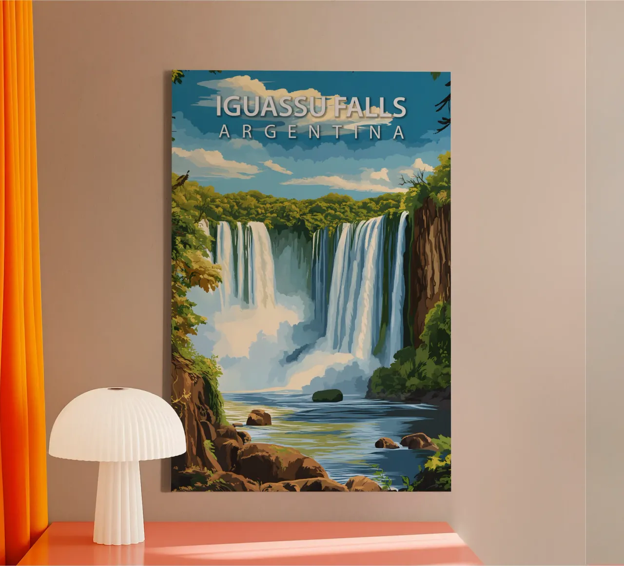 Iguassu watervallen, Argentinië canvas van Wanderlust Vibes