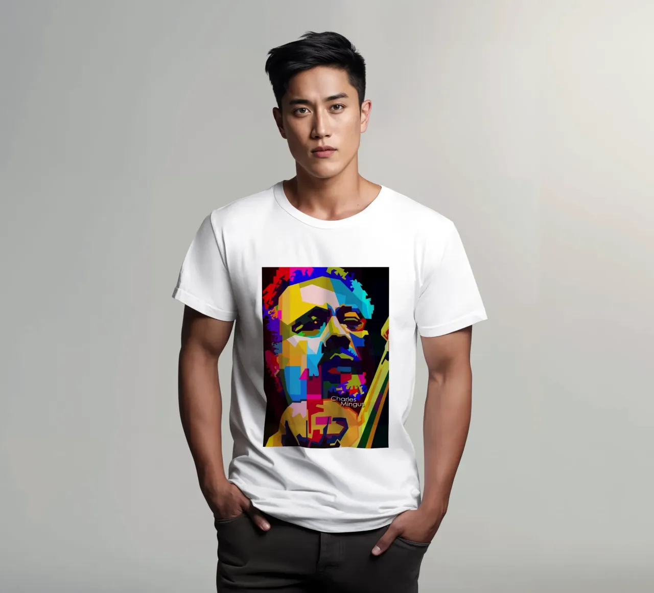 Charles Mingus Jazz Compositore Musicista WPAP Trending Now t-shirt da Artkreator