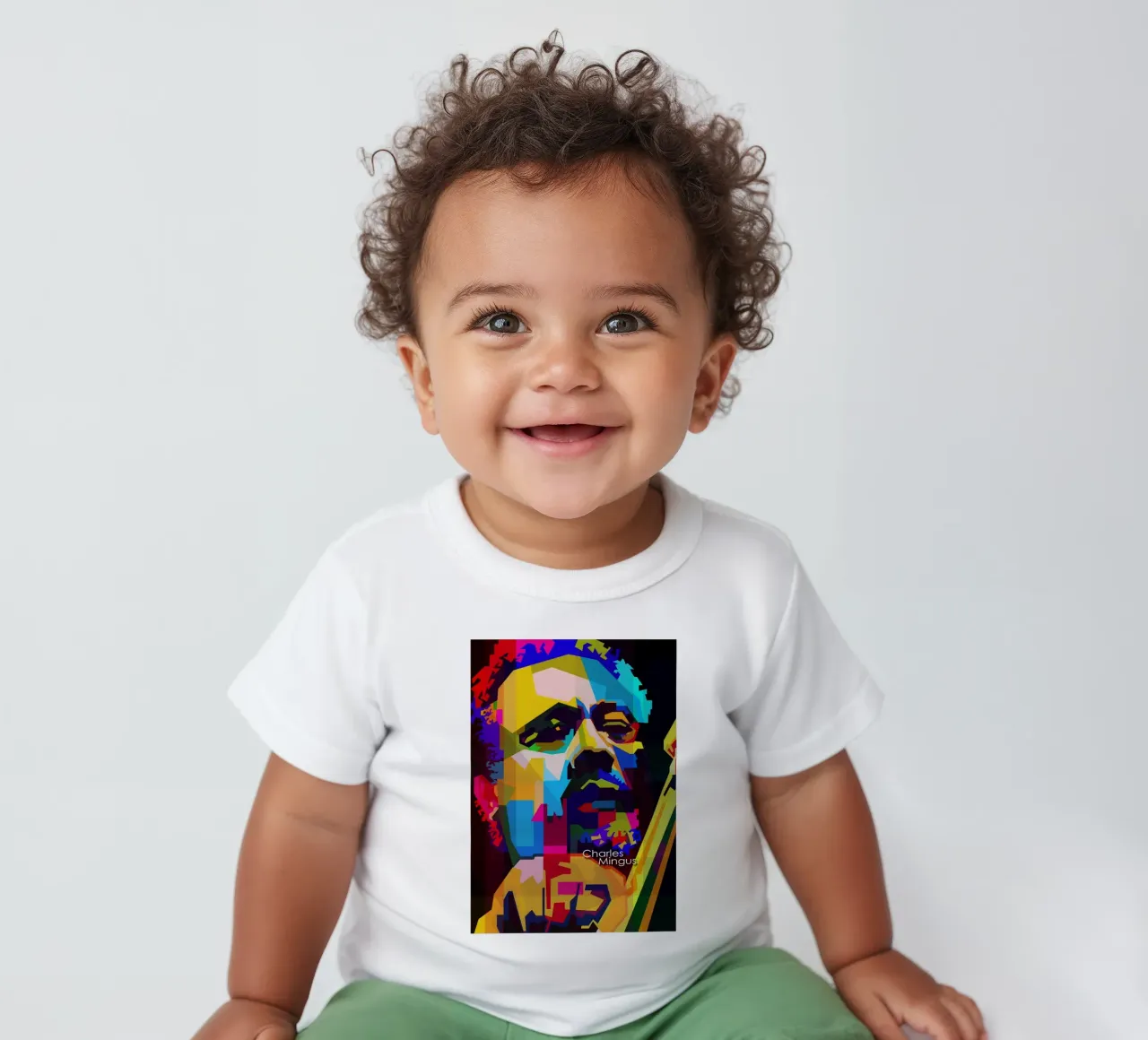 Charles Mingus Jazz Compositore Musicista WPAP Trending Now maglietta neonato da Artkreator