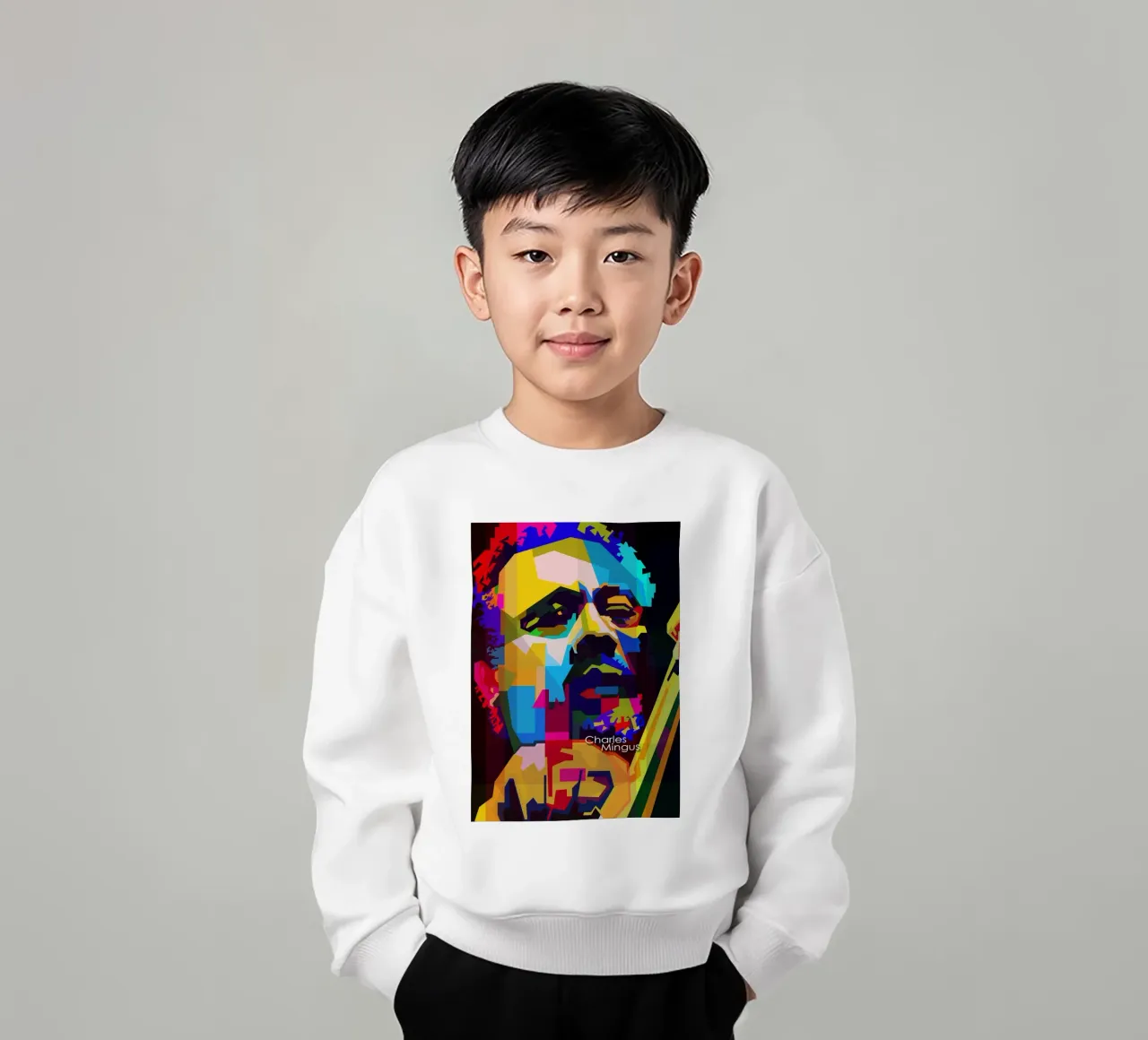 Charles Mingus Jazz Compositore Musicista WPAP Trending Now felpa bambino da Artkreator