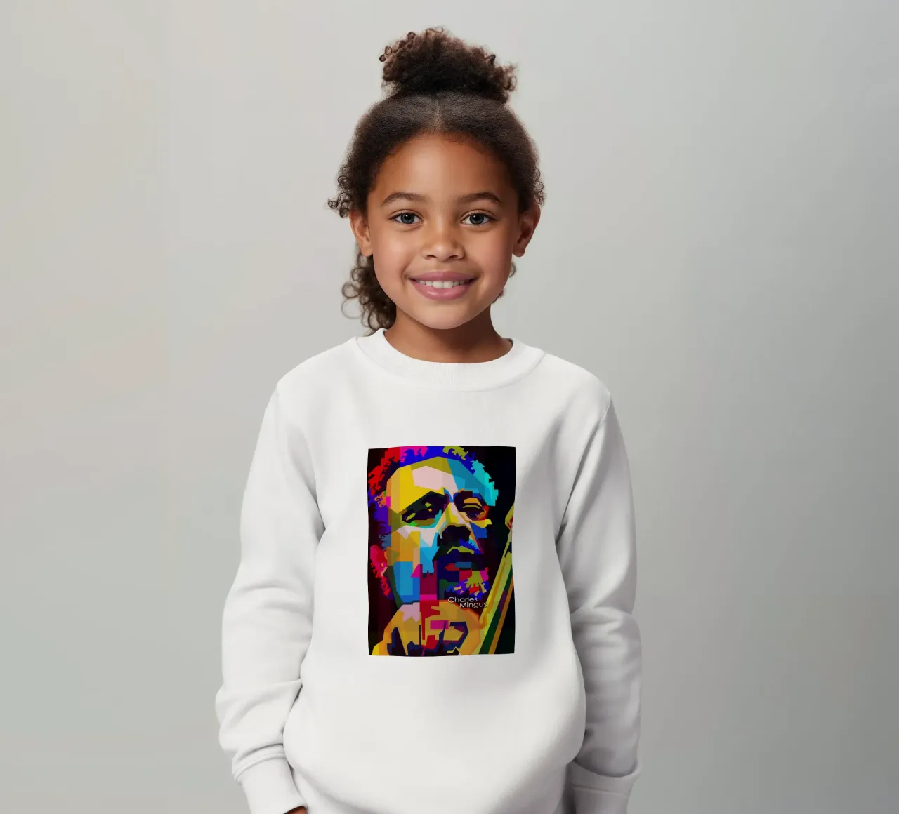 Charles Mingus Jazz Compositore Musicista WPAP Trending Now felpa bambino da Artkreator