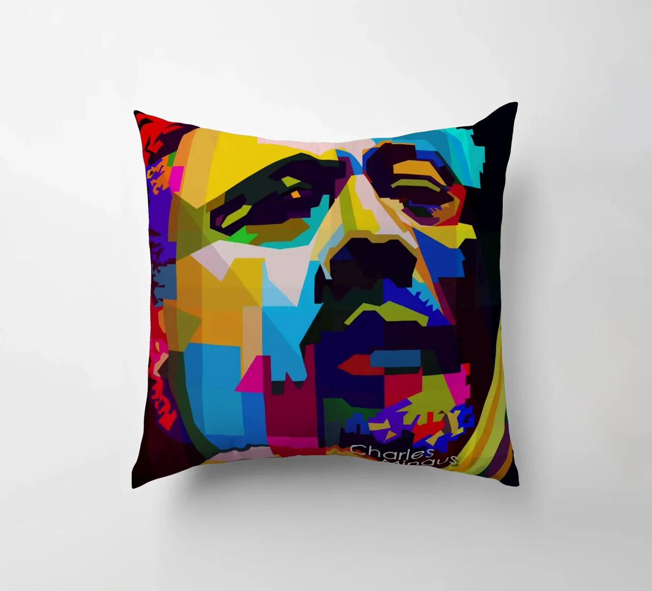 Charles Mingus Jazz Compositore Musicista WPAP Trending Now cuscino da Artkreator