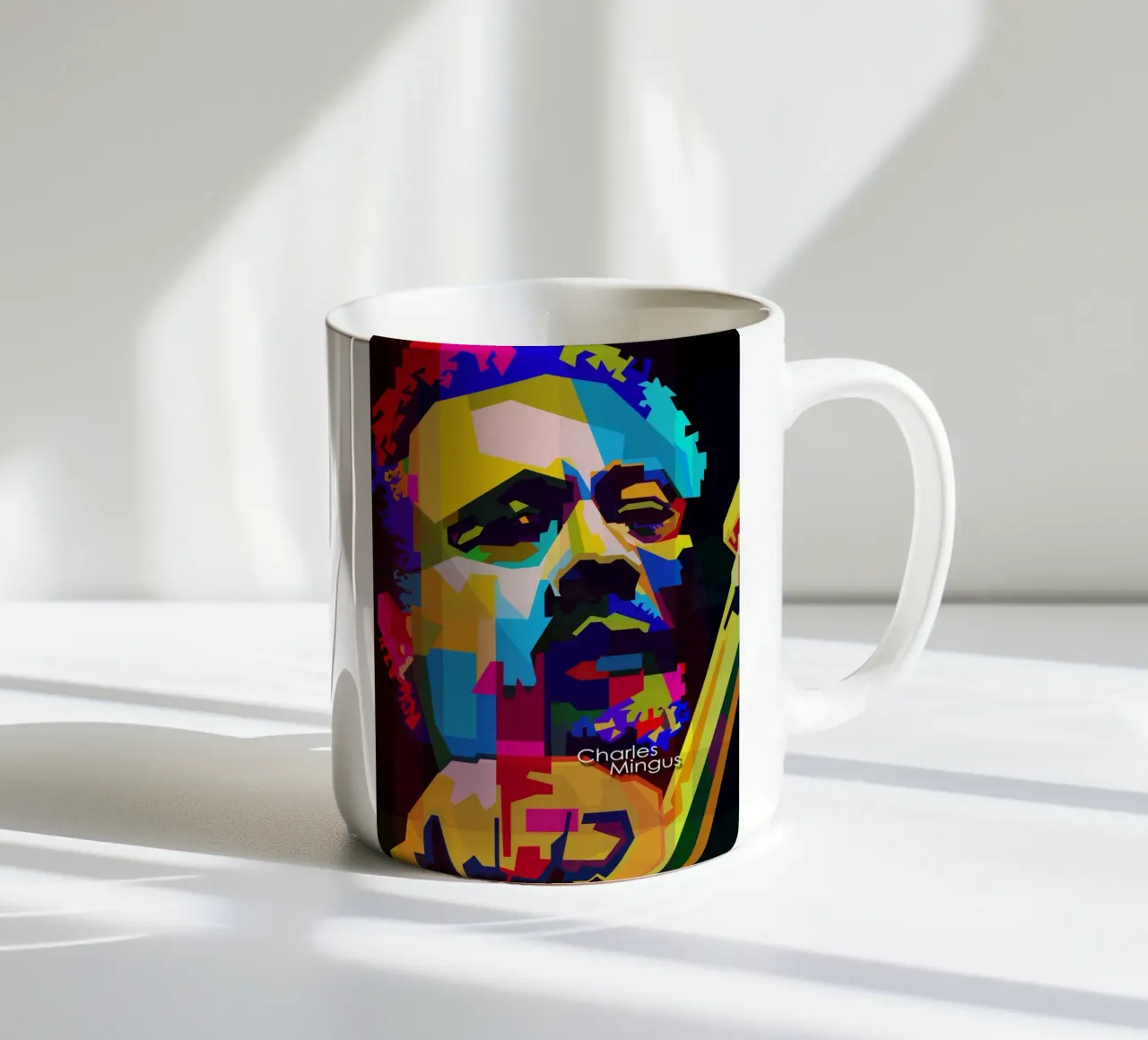 Charles Mingus Jazz Compositore Musicista WPAP Trending Now tazza in ceramica da Artkreator