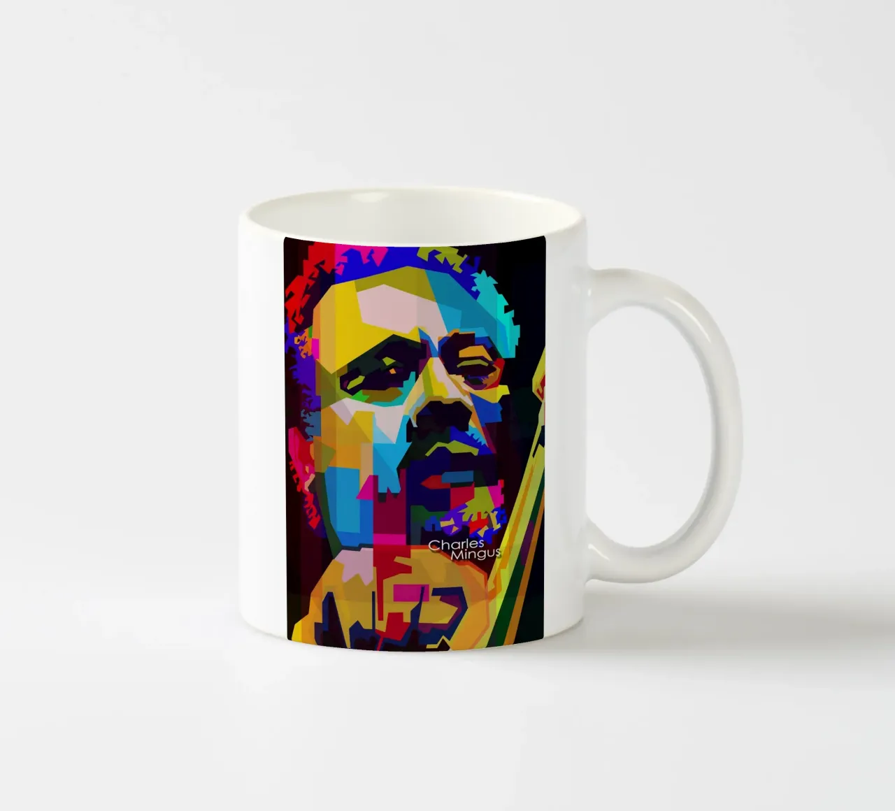 Charles Mingus Jazz Compositore Musicista WPAP Trending Now tazza in ceramica da Artkreator