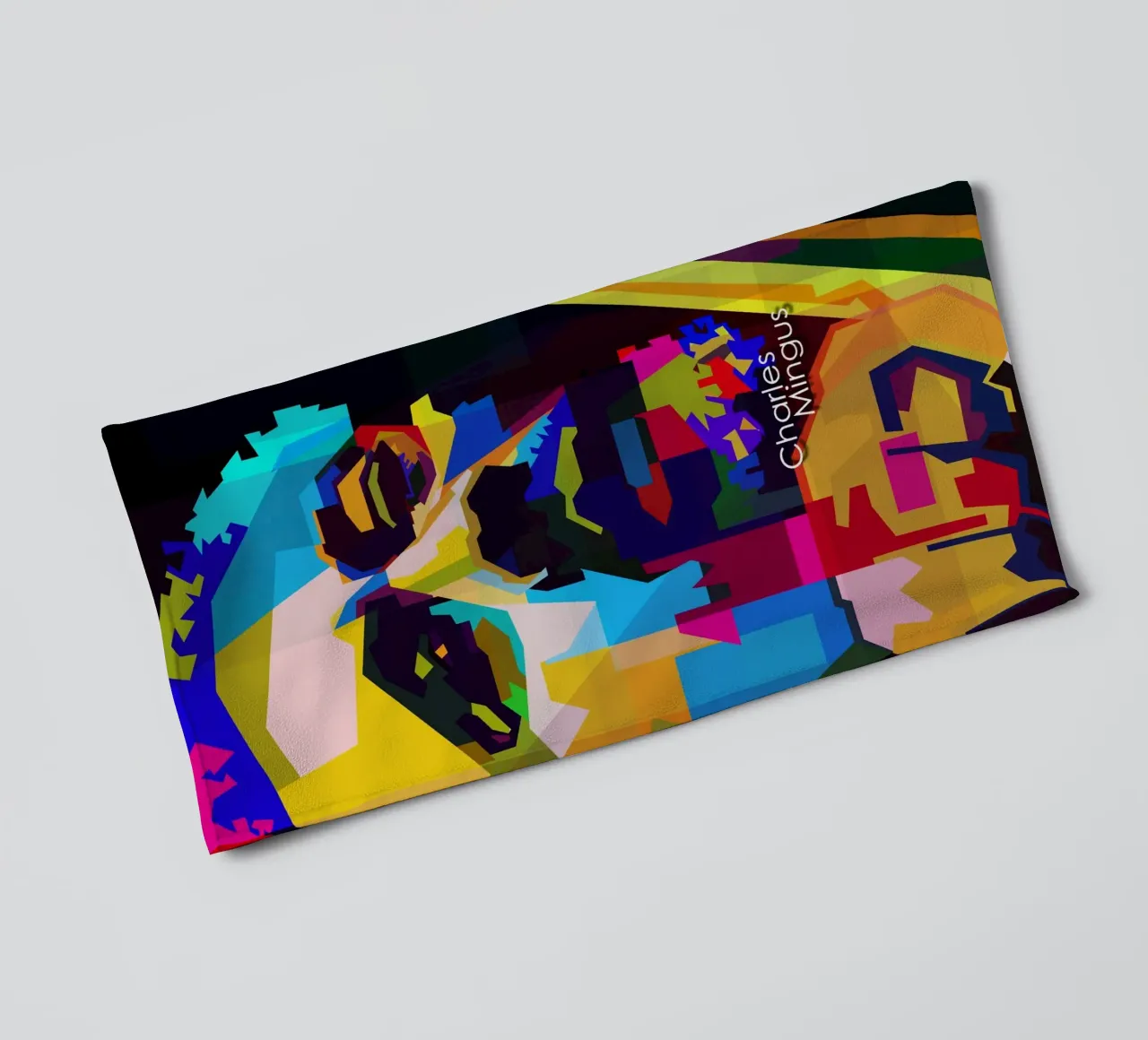 Charles Mingus Jazz Compositore Musicista WPAP Trending Now asciugamano da bagno da Artkreator