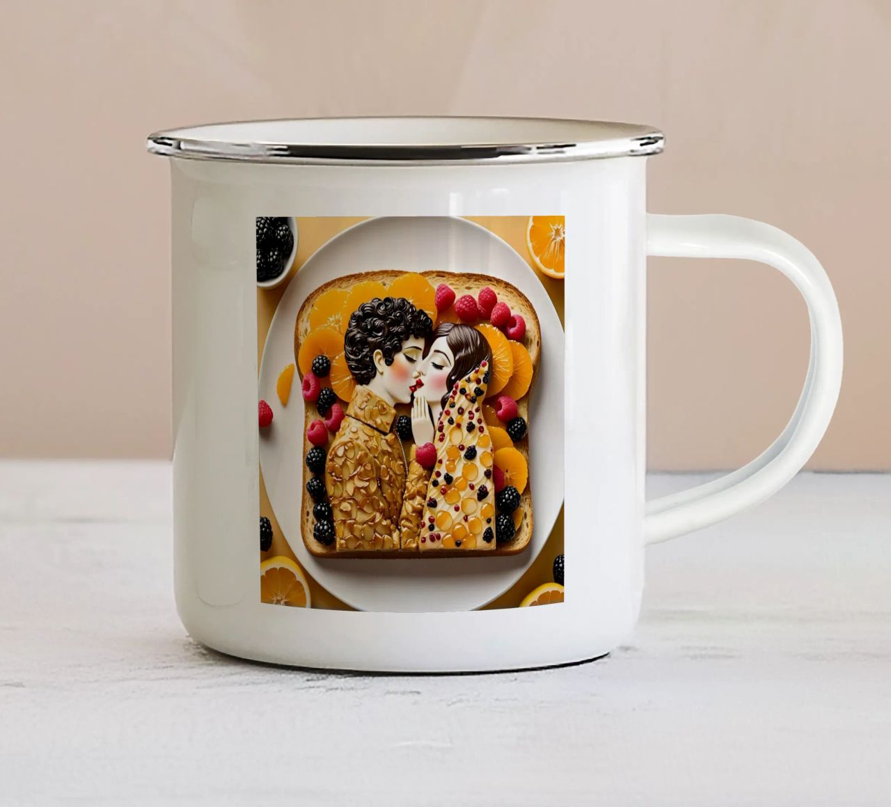 Toast Deko tazza in smalto da kosinsart.gallery