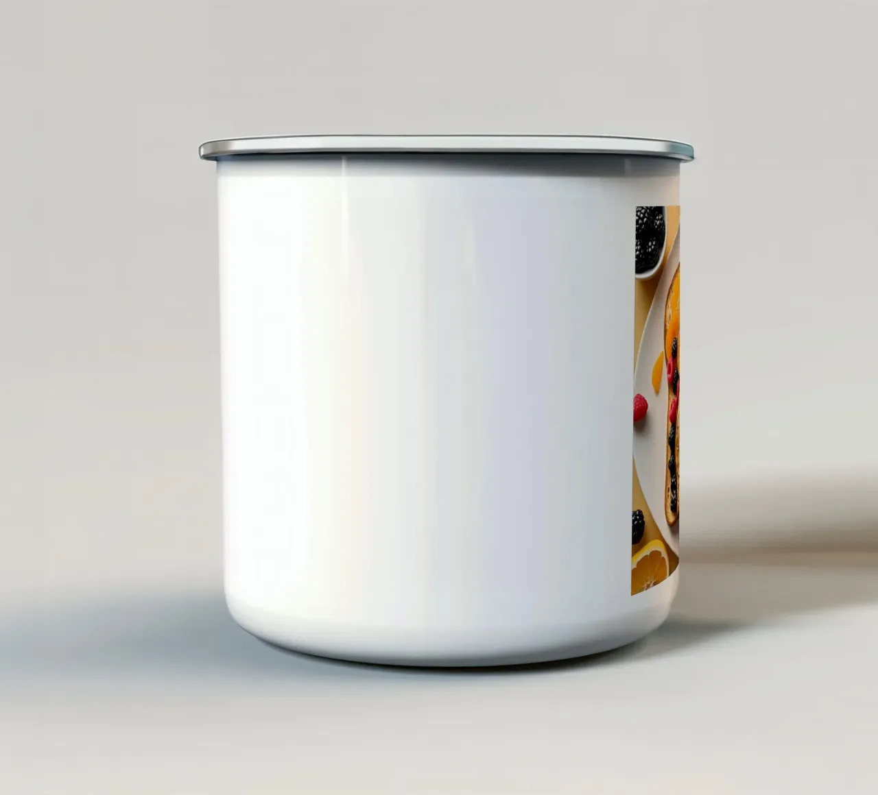 Toast Deko Emaille Tasse von kosinsart.gallery