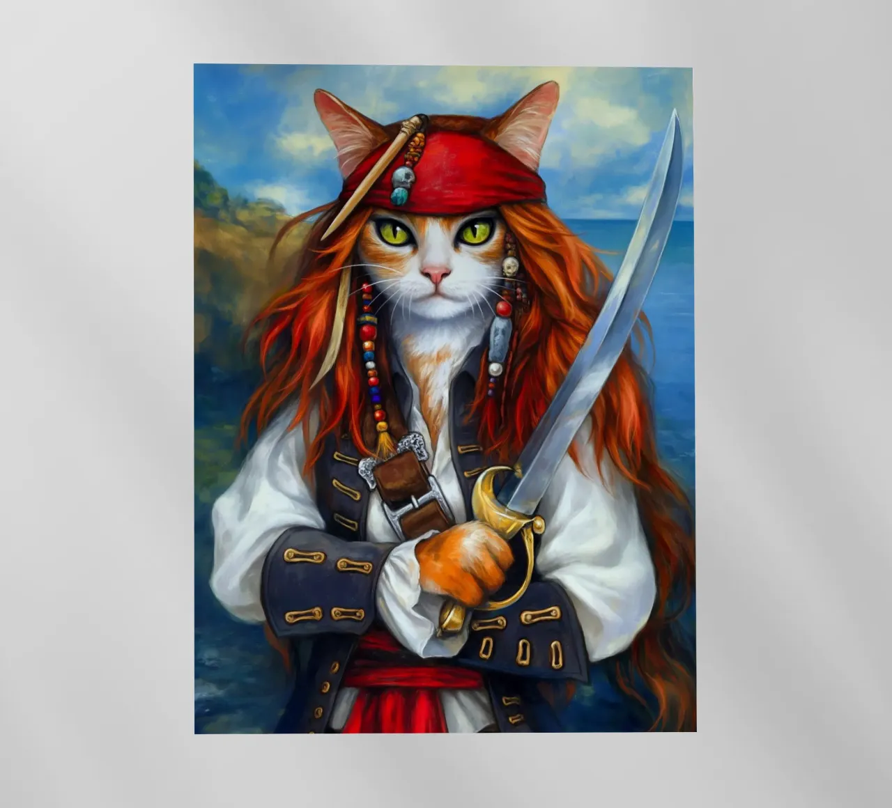 Gatto pirata pellicola backlit da Fleur de Lys