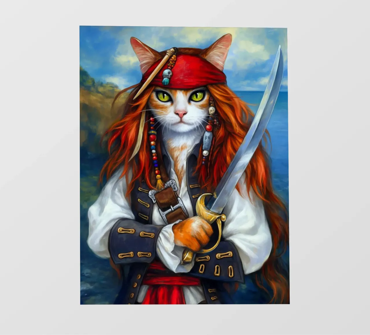 Gatto pirata pellicola backlit da Fleur de Lys