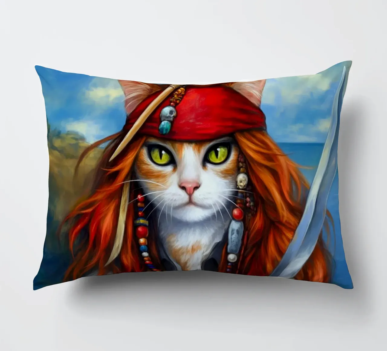 Gatto pirata cuscino da Fleur de Lys