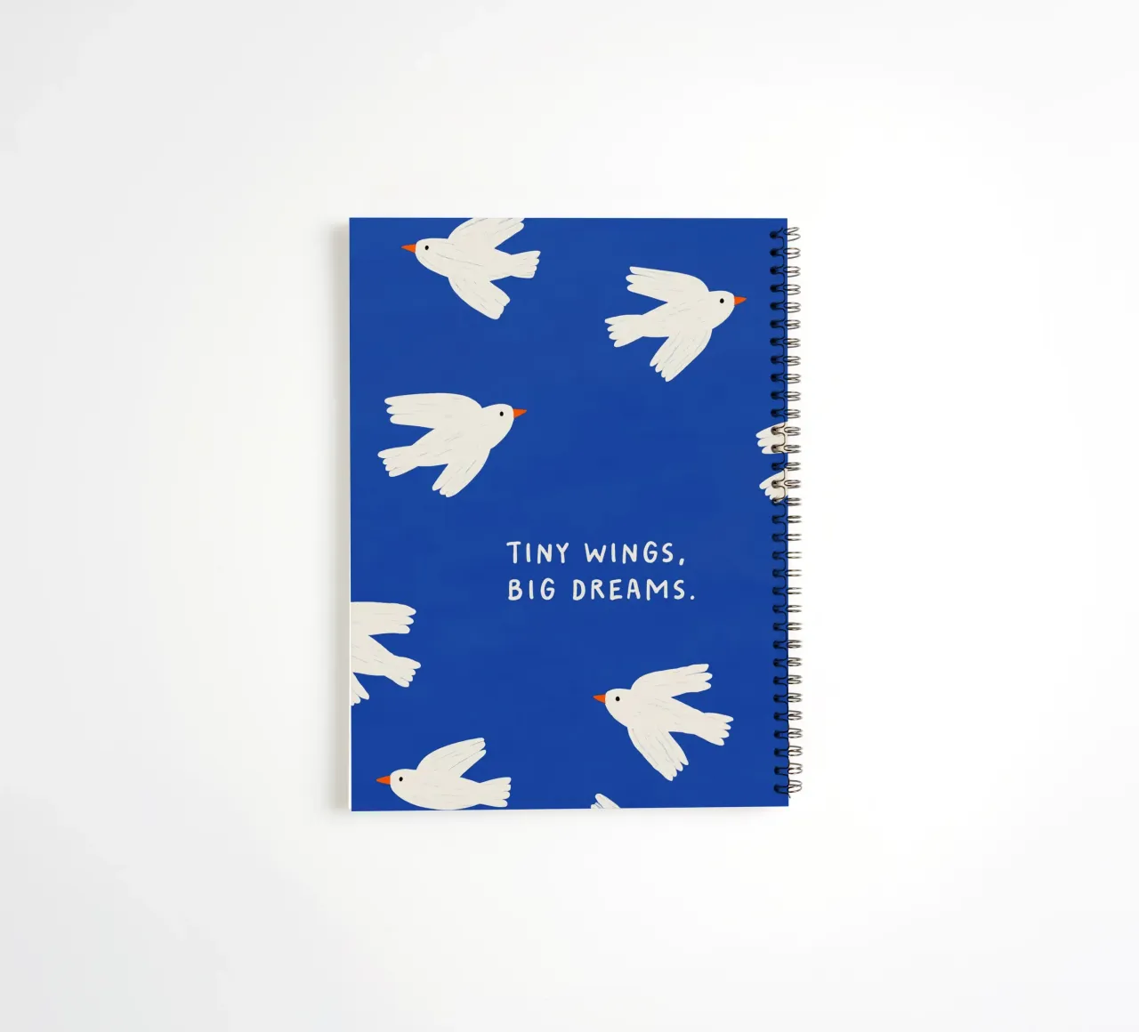 Tiny Wings, Big Dreams spiral notebook by treechild