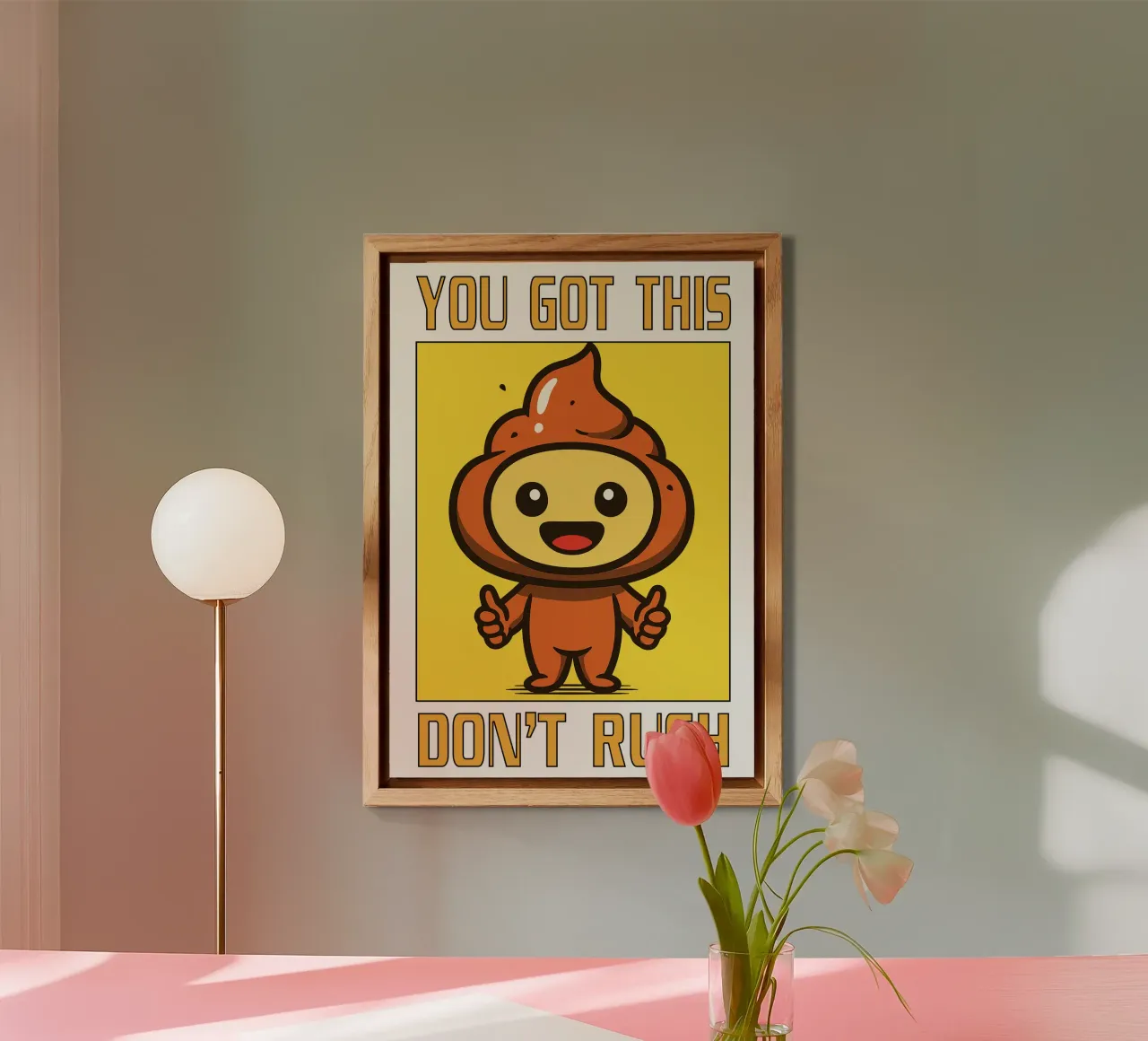 You Got This Don’t Rush Toilet Humor alu-dibond by the gan gan